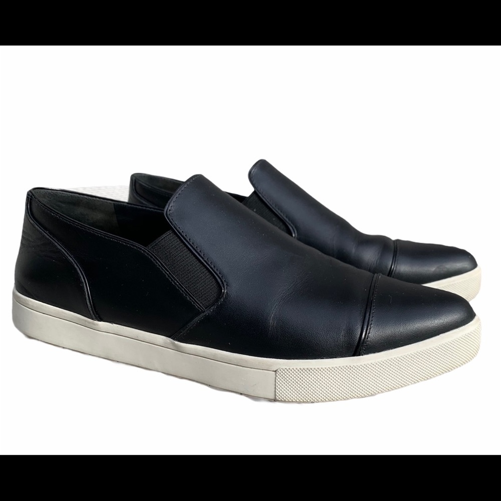 VINCE Pointed Toe Leather Platform Sneakers